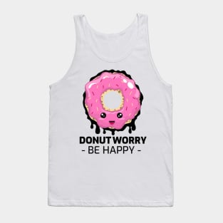 donut worry be happy Tank Top